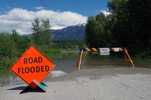 Kimberley (lead image) and Wasa were hit hard by flooding last year. Emergency crews in Kimberley had to race to battle back a surging Kimberley Creek, while the Kootenay River's hard charging flow helped engorge Wasa Lake, flooding several dozen properties. Ian Cobb/e-KNOW