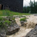 Cold Spring Creek escaped its normal course today.