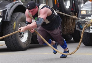 For the first time in its 13 year run, the Strongman Competition will feature women taking on the logging truck. e-KNOW file photo