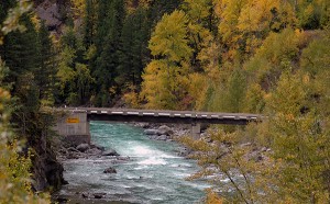 A crossing over the Bull River.