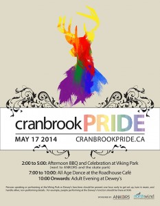 Cranbrook Pride Poster - Outlined