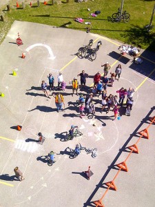 An aerial view of the course compliments of the Kimberley Fire Department. Photos by Chris Newel 