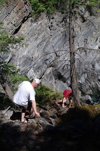 Hiking along the Bull River canyon. Ian Cobb/e-KNOW