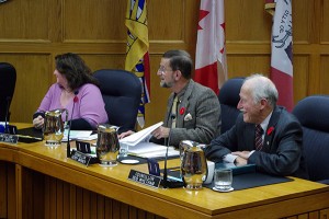 Coun. Diana J Scott, Coun. Gerry Warner and Coun. Bob Whetham.