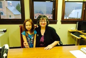 Shyanne with Mayor Mary Giuliano.