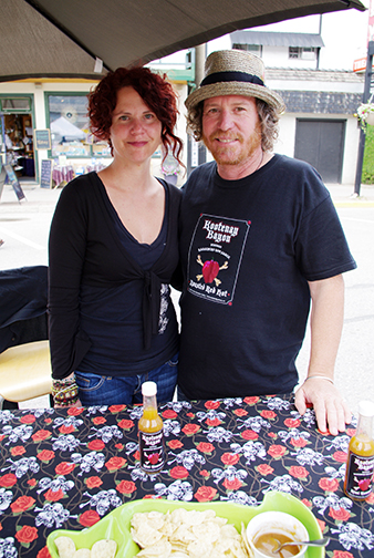 Athena and Dale Hunt, owners of Kootenay Bayou Hot Sauce. Ian Cobb/e-KNOW