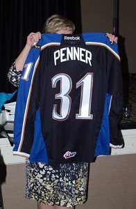 A love of the Kootenay ICE and a true team player, Karin was presented with jerseys by President Dave Butler.