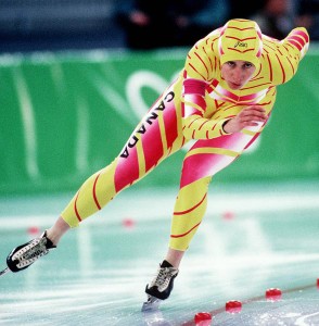 Ingrid Liepa skating the long track at the 1994 Lillehammer Winter Olympics. ‪www.collectionscanada.gc.ca photo