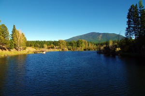 Idlewild Lake as seen from the dam.