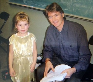 Jade As Tinker Bell with Director Rod Osiowy.