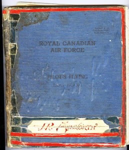 The cover of Jim’s well-worn logbook.