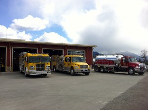 A sample of some of the vehicles on display included a water tender from Invermere and engines from Windermere.