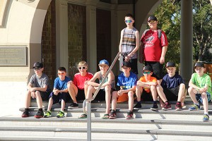 At the Sydney Taronga Zoo: Back row - Logan Englesby, Logan Beable; front - Michael Yonkman, Ethan Englesby, Brady Andersom, Jordan Simpson, Ben Verigin, Ryan Renaud, James Johnson, Nathan Rider. Photos submitted