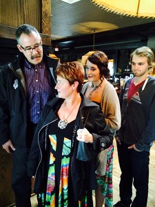 Mike Casault with his family.