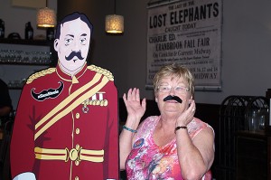 Karin Penner has grown a fine 'stache for this year's festival.