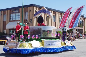 The City of Kimberley float in the Sam Steele Days Parade. Ian Cobb/e-KNOW photos
