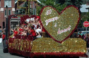 Cranbrook's award-winning float in the Sam Steele Days Parade this year. e-KNOW