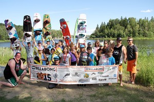 Over 40 competitors from BC, Alberta and Saskatchewan (some pictured here) took part in the WSWA Wake Tour Stop at Jackfish Lake