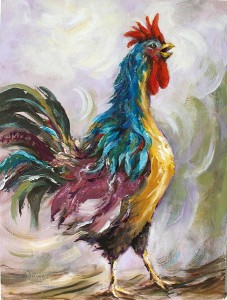 Rooster, by Sherry Malach