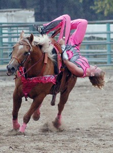 Shelby Cummings in action during the 2015 rodeo. e-KNOW file photo