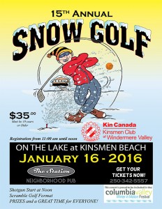 Snow golf poster 2016