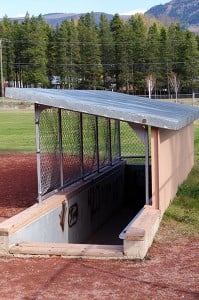 Sparwood rec centre ball field