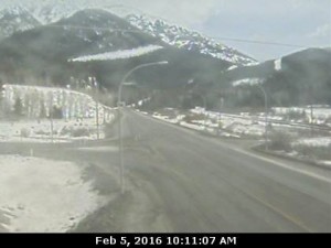 Hwy 3 east of Sparwood, about 2 km west of the Alberta border, looking southeast. 