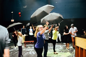 Mary Poppins runs at Key City Theatre from the May 5 to 8. (L to R: Abby Lalach, Manon Metzler, Kelsey Thompson, Geneve Miller, Presley Armstrong and Noah Tonge rehearse Jolly Holiday).