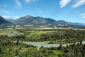 Columbia River Wetlands at Radium Hot Springs.