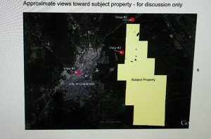 A map showing the property in question.