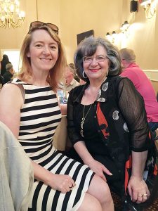 Library director Emma Dressler and Mayor Mary Giuliano at the annual Volunteer Appreciation Dinner for the Fernie Heritage Library; just a small way to thank all the volunteers and staff that contributes to the great space that is our library.