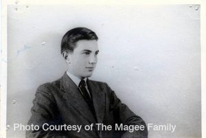 John at Rugby School in the 1930s. Photo Courtesy of The Magee Family.