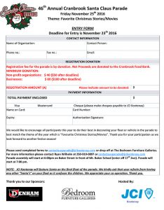 Registration form for parade; click to enlarge