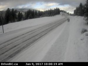 Highway 3/95 at Moyie