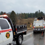 Emergency responders extricate trapped driver near Wardner