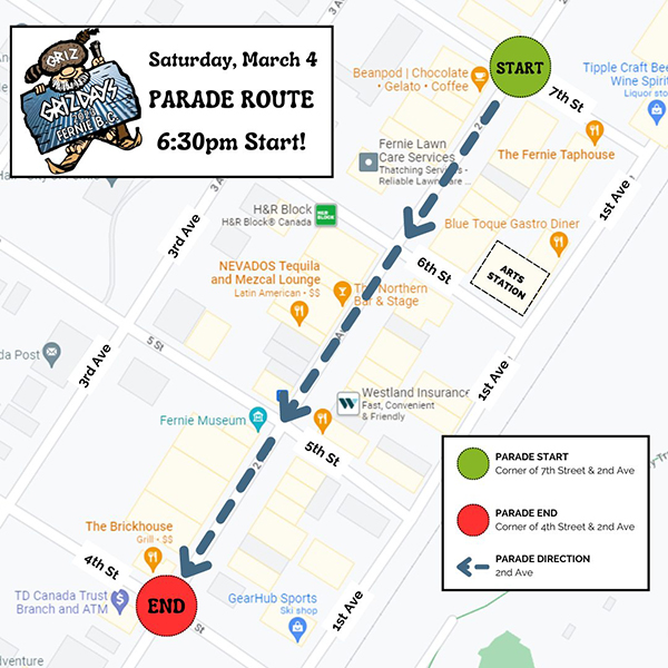 Road closures and parade route announced for Griz Days Elk Valley, Fernie