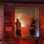 CFES tackle fire at old Kootenay Springs building