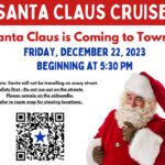 Santa visiting Sparwood for a Cruise Dec. 22