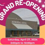 Public invited to April 27 grand reopening of Memorial Arena